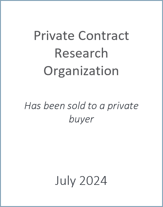 July 2024: Origin Merchant Partners acted as Financial Advisor to a Private Contract Research Organization on its Sale to a Private Buyer.